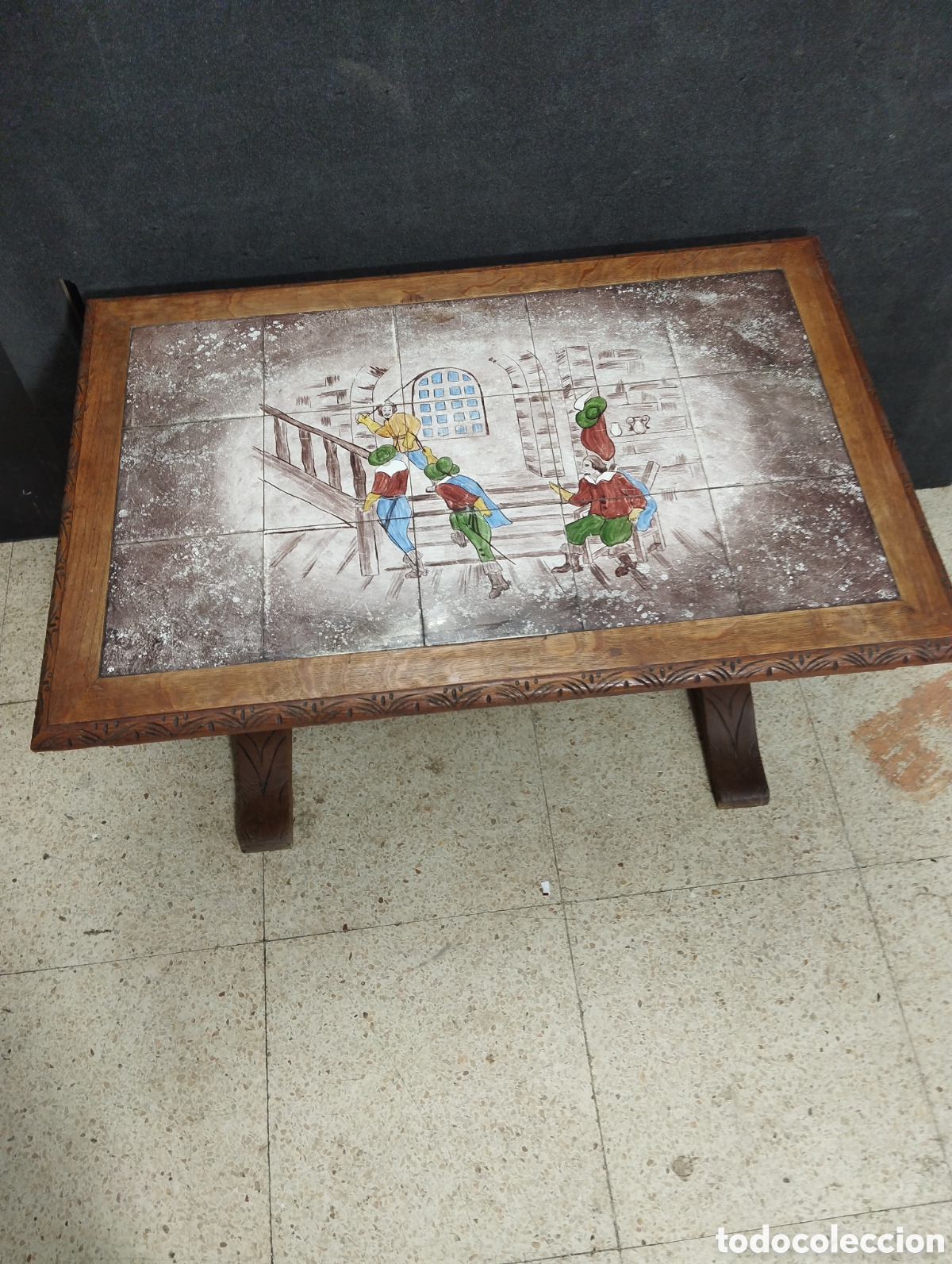 Antig&uuml;edades: ANTIGUA MESA DE SOFA - Foto 7