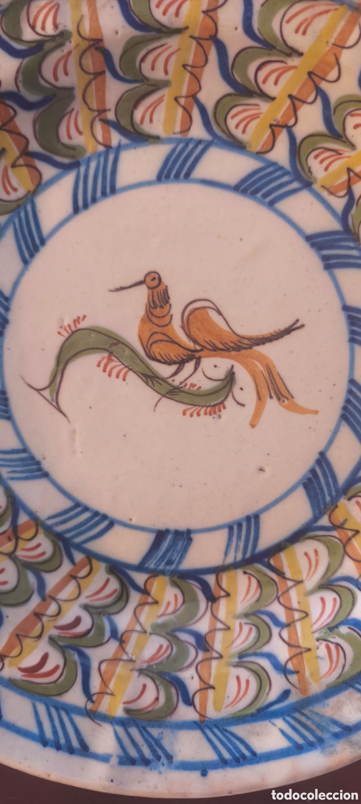 Antig&uuml;edades: Antiguo plato de cer&aacute;mica - Foto 3