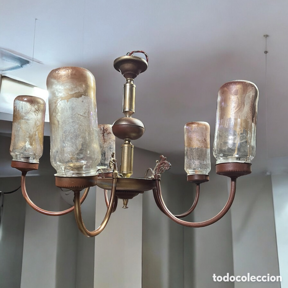 Antig&uuml;edades: L&aacute;mpara a&ntilde;os 60 renovada - Foto 4