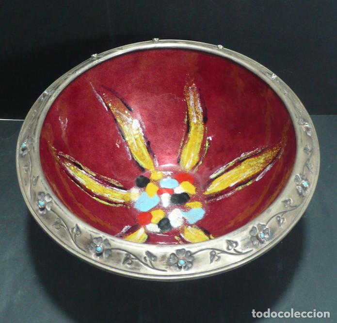 Antig&uuml;edades: CENTRO DE MESA ESMALTADO - Foto 2