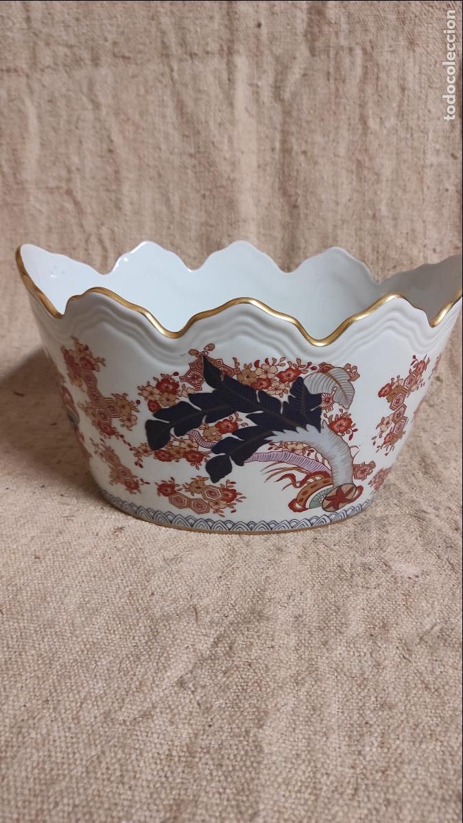 Antig&uuml;edades: centro de porcelana con marcas - Foto 3