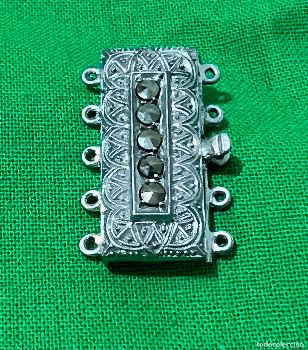 Antig&uuml;edades: ANTIGUO CIERRE DE COLLAR EN PLATA DE LEY - Foto 1