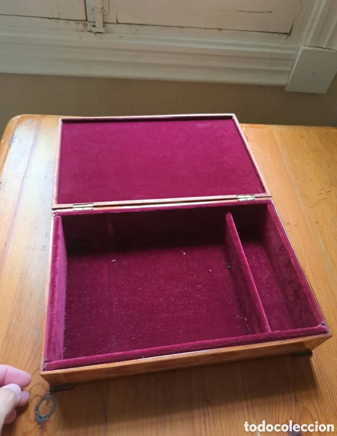 Antig&uuml;edades: Caja de taracea rosa de los vientos - Foto 2
