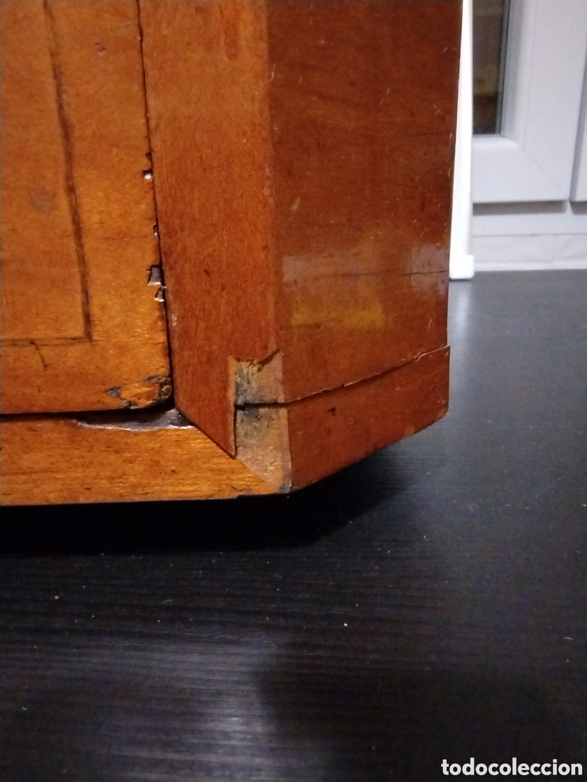 Antig&uuml;edades: Espejo tocador madera tipo caoba - Foto 12