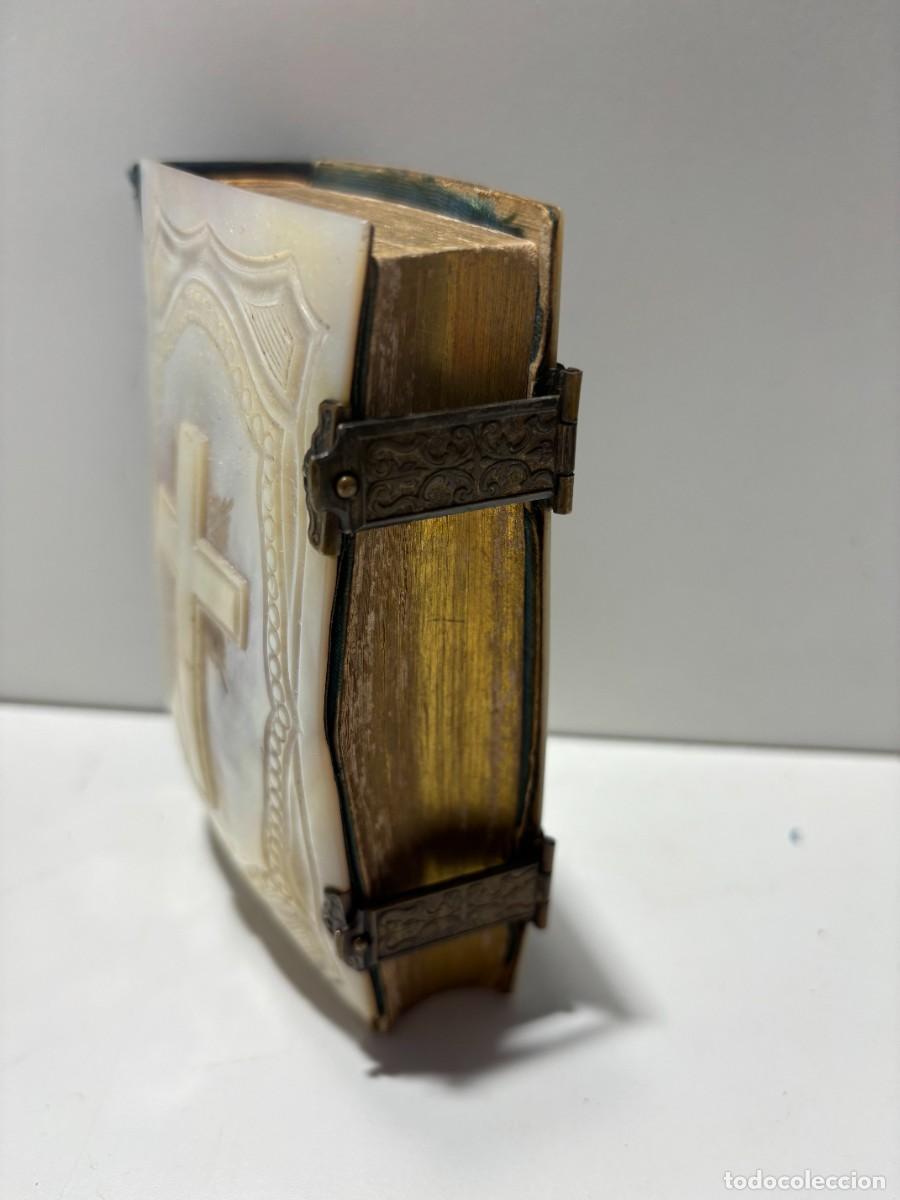 Antig&uuml;edades: LIBRO DEVOCIONARIO NACAR 1868 CON IMAGENES - Foto 2