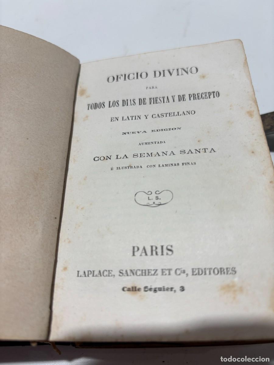 Antig&uuml;edades: LIBRO DEVOCIONARIO NACAR 1868 CON IMAGENES - Foto 6