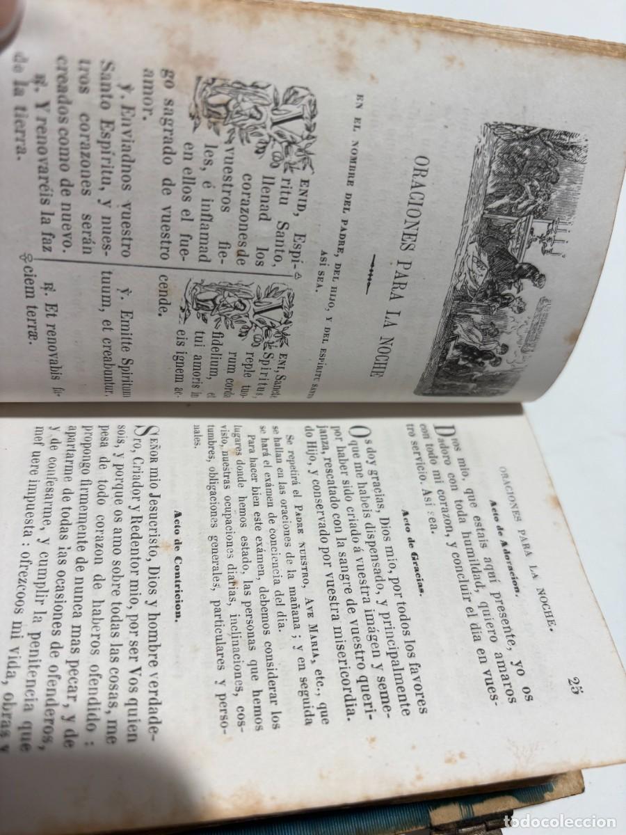 Antig&uuml;edades: LIBRO DEVOCIONARIO NACAR 1868 CON IMAGENES - Foto 7