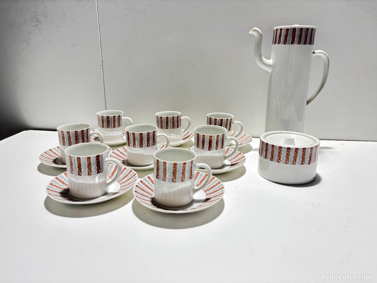 Antig&uuml;edades: JUEGO CAFE PORCELANA CASTRO GALICIA 8 SERVICIOS EN PERFECTO ESTADO