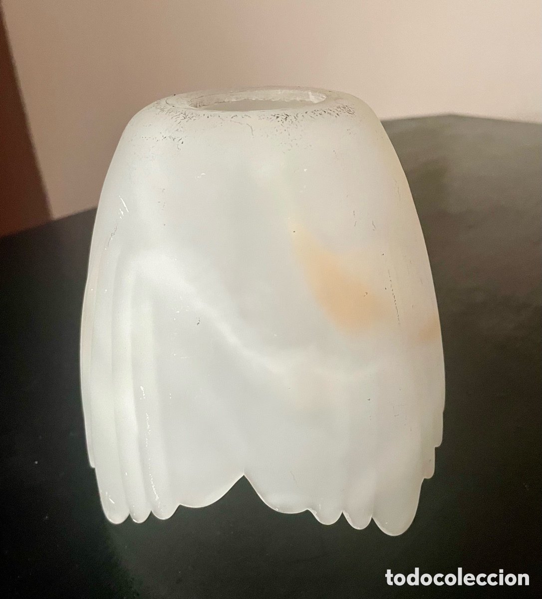 Antig&uuml;edades: Aplique con tulipa de cristal - Foto 7