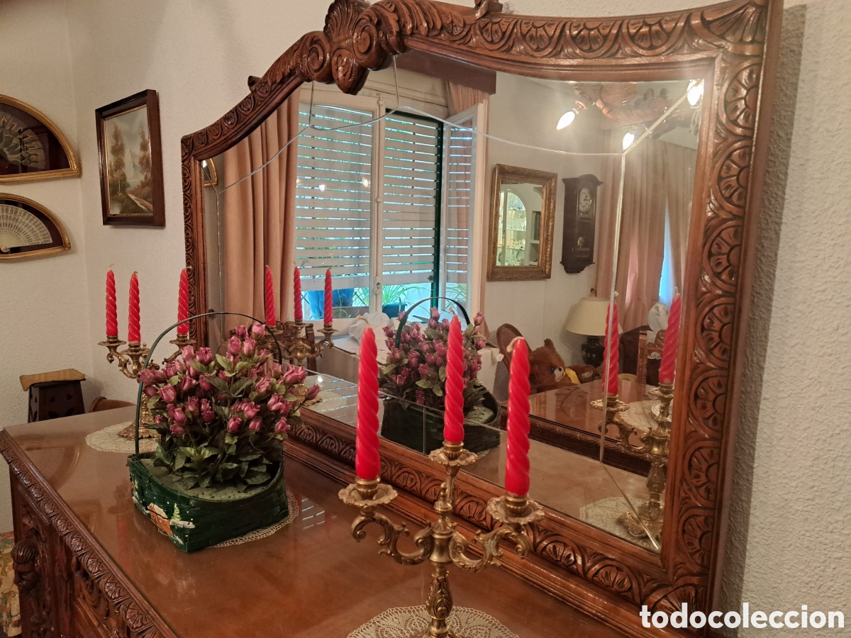 Antig&uuml;edades: Comedor completo madera noble - Foto 10