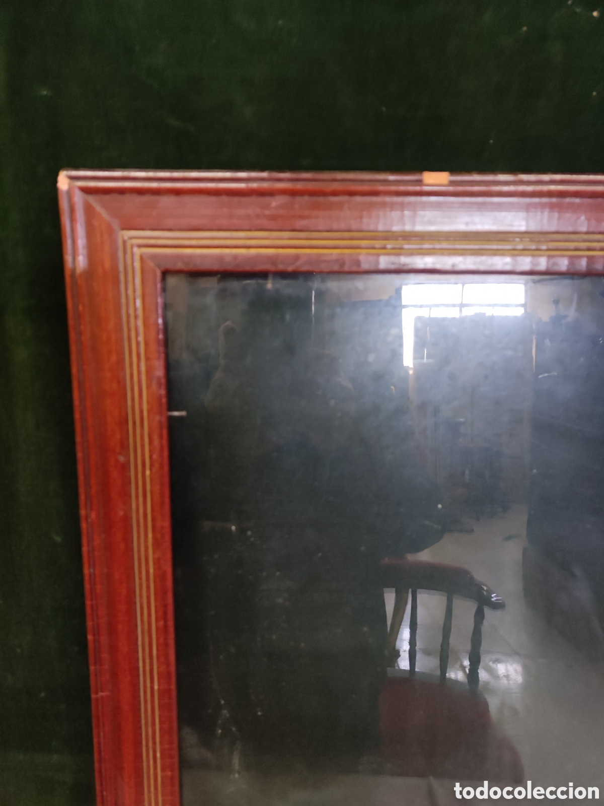 Antig&uuml;edades: Marco antiguo cristal roto - Foto 2