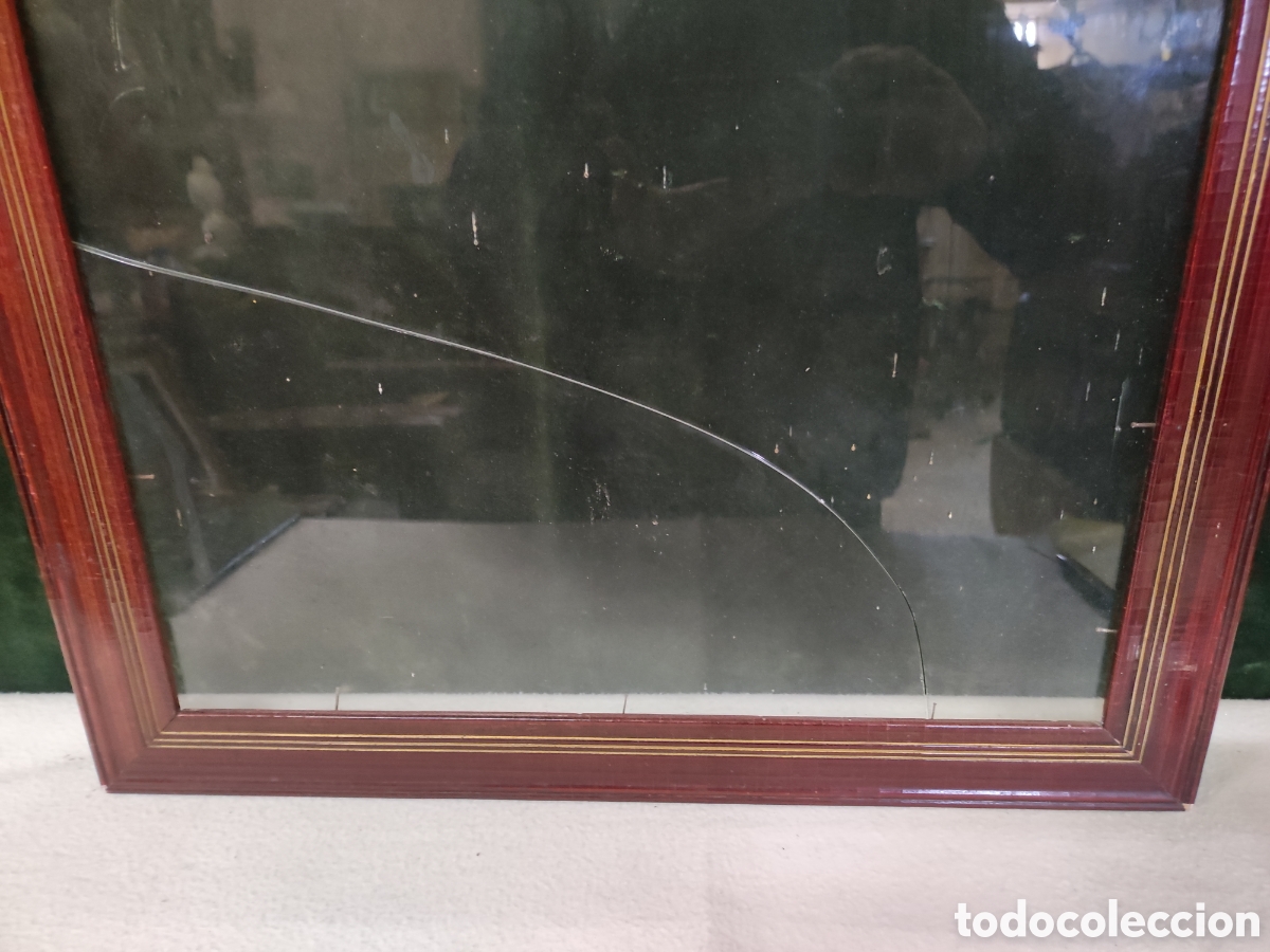 Antig&uuml;edades: Marco antiguo cristal roto - Foto 3