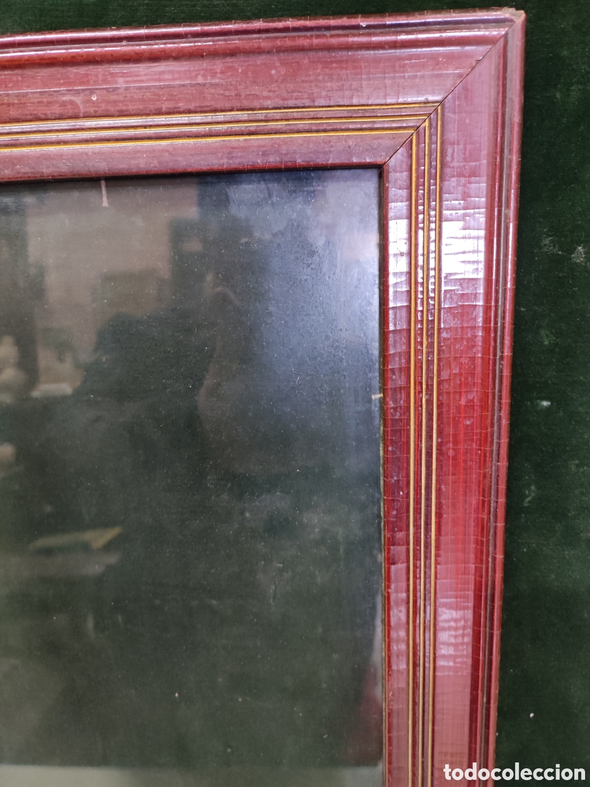 Antig&uuml;edades: Marco antiguo cristal roto - Foto 4