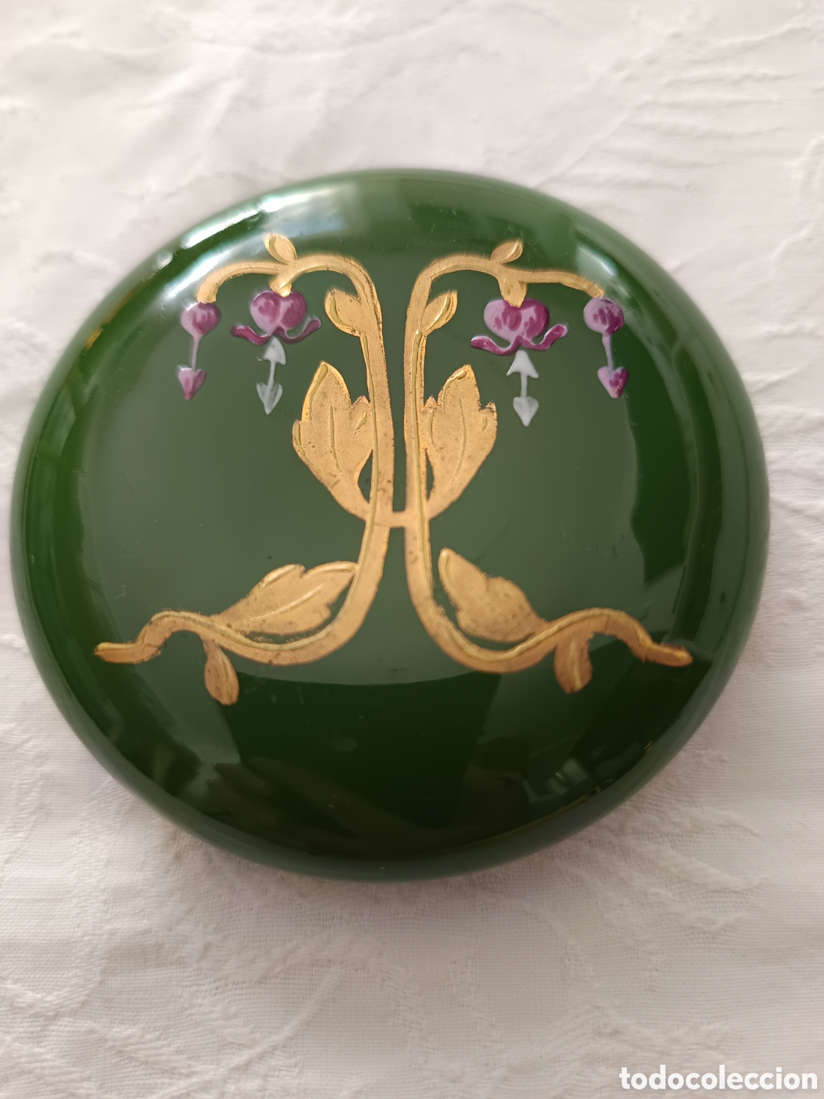 Antig&uuml;edades: Tapa de loza esmaltada - Foto 4