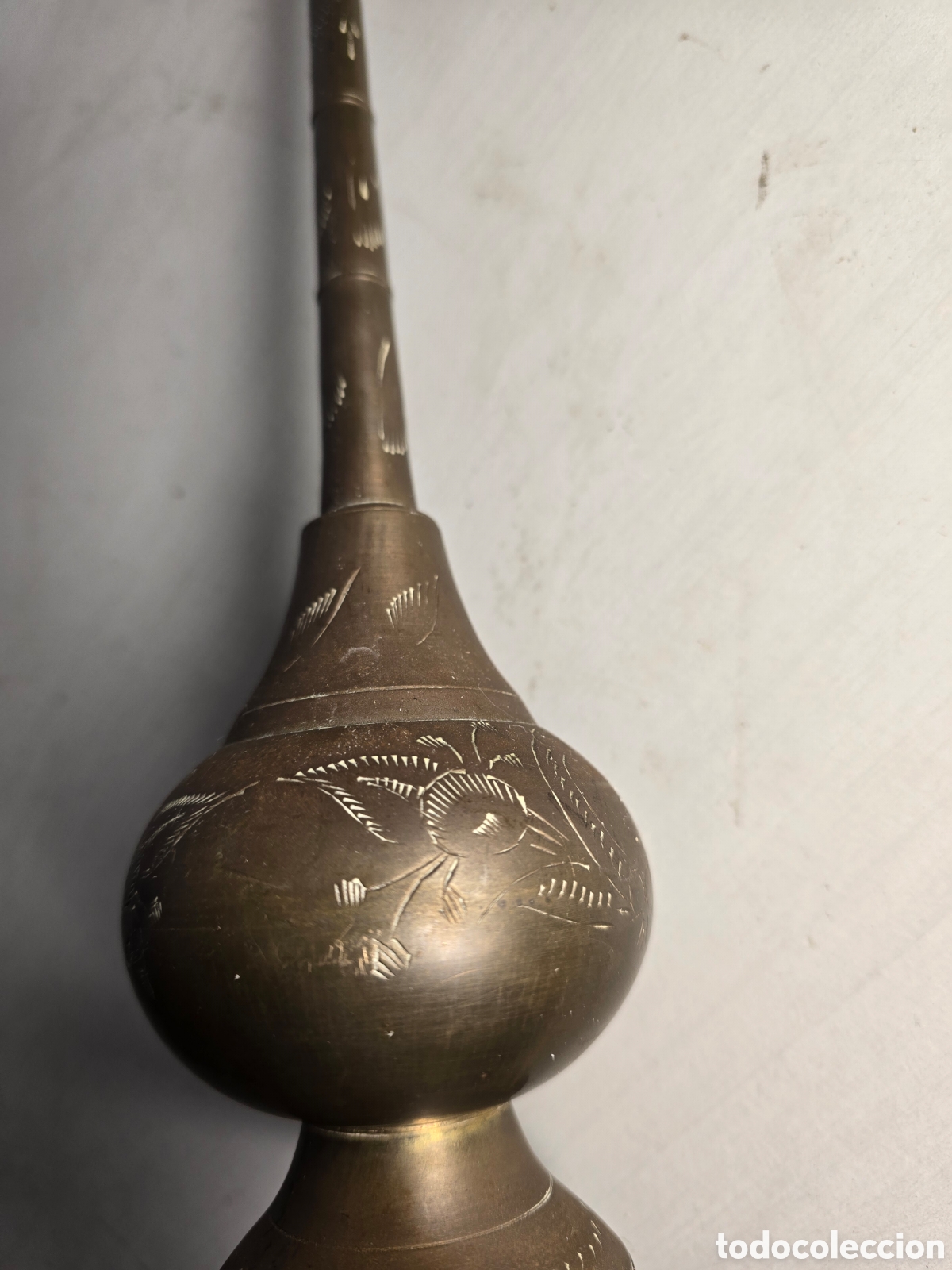 Antig&uuml;edades: Antiguo Perfumero De Metal - Foto 5