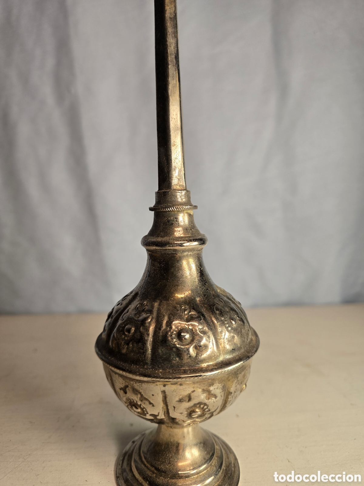 Antig&uuml;edades: Antiguo Perfumero De Metal - Foto 2