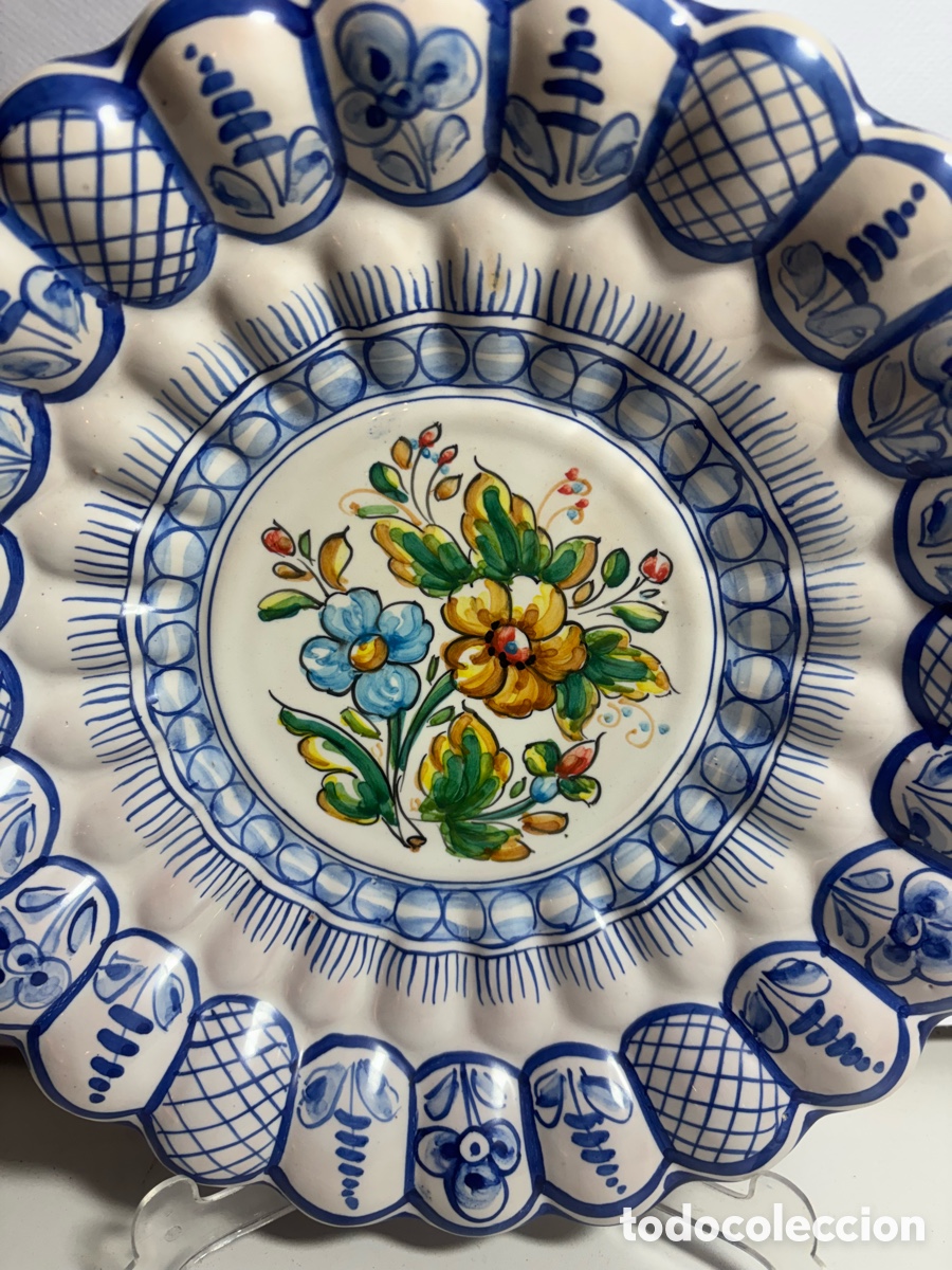 Antig&uuml;edades: Platos de cer&aacute;mica decorado - Foto 2