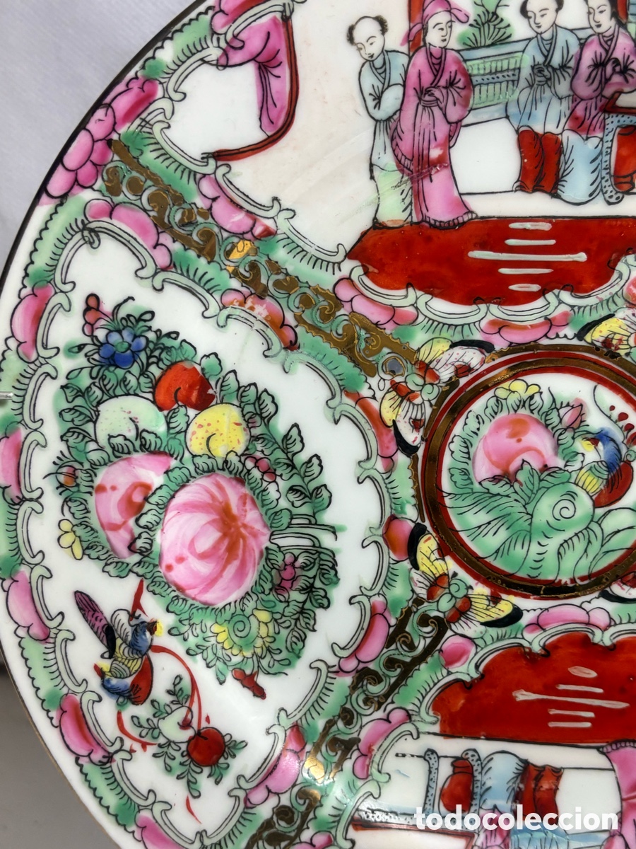Antig&uuml;edades: Plato de porcelana Chino - Foto 2
