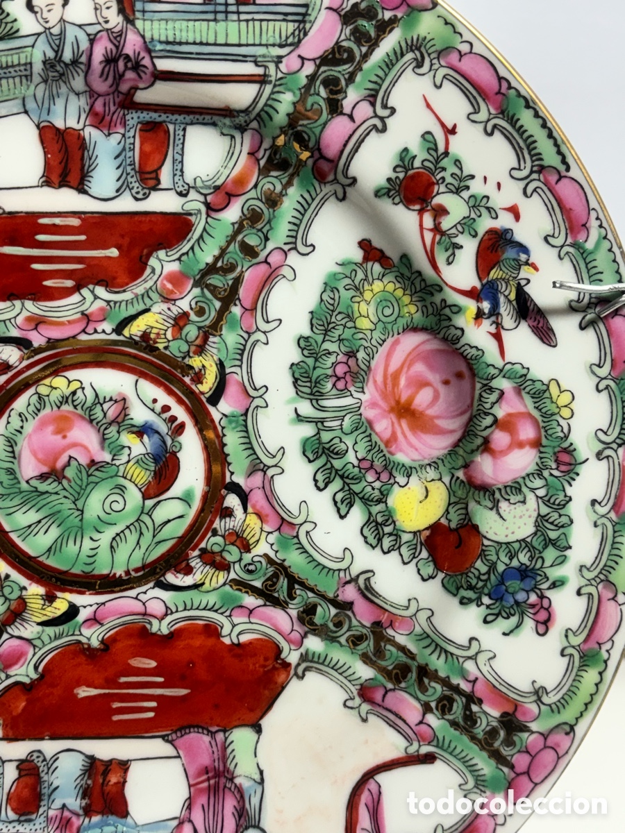 Antig&uuml;edades: Plato de porcelana Chino - Foto 3