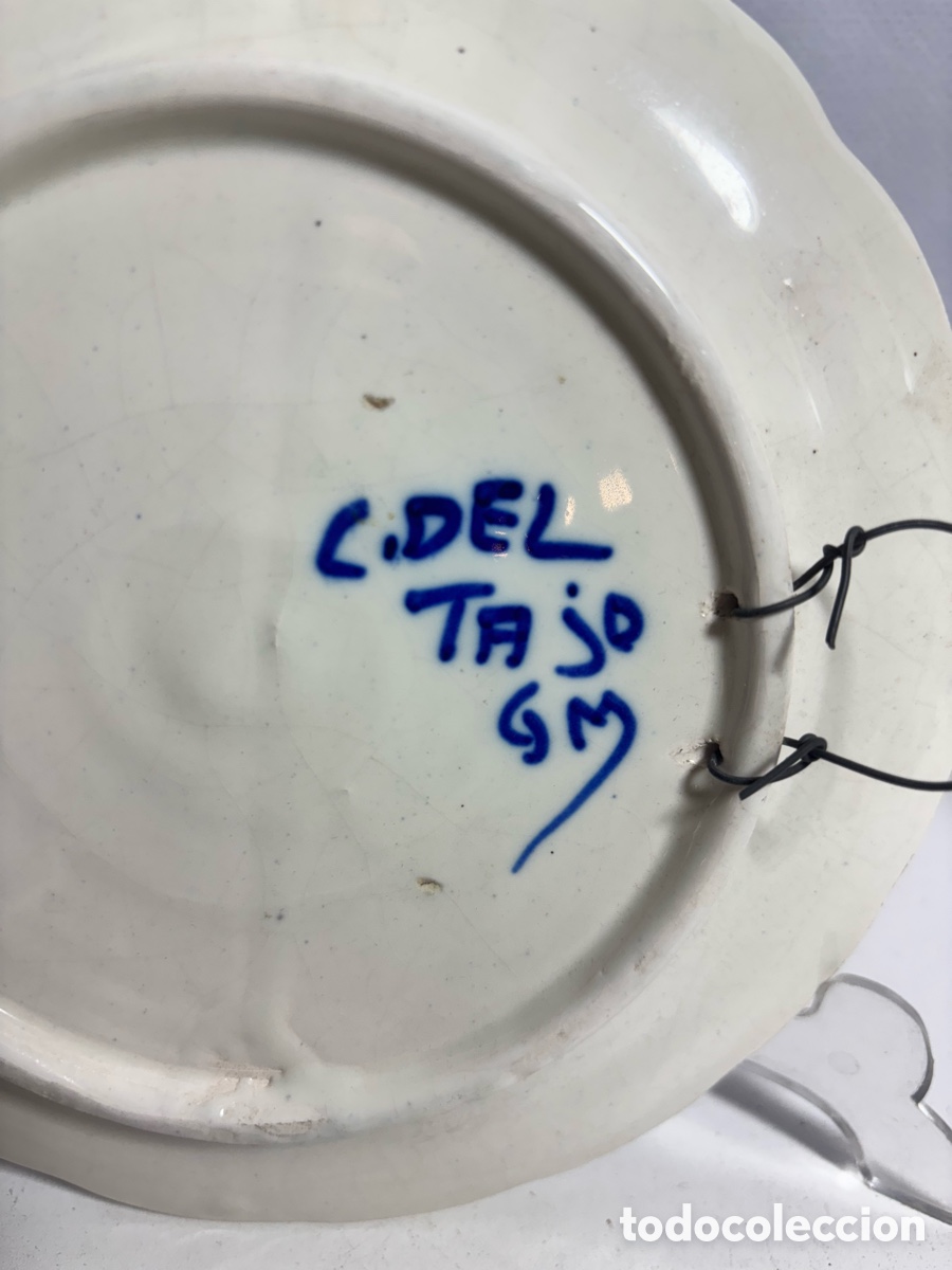 Antig&uuml;edades: Plato de cer&aacute;mica, decorado Esco - Foto 4