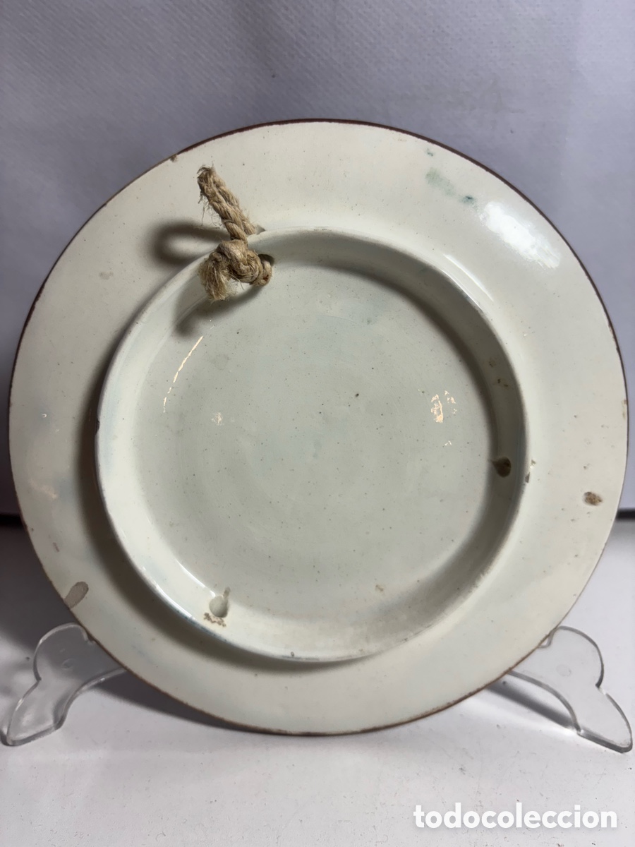Antig&uuml;edades: Plato de cer&aacute;mica decorado - Foto 3