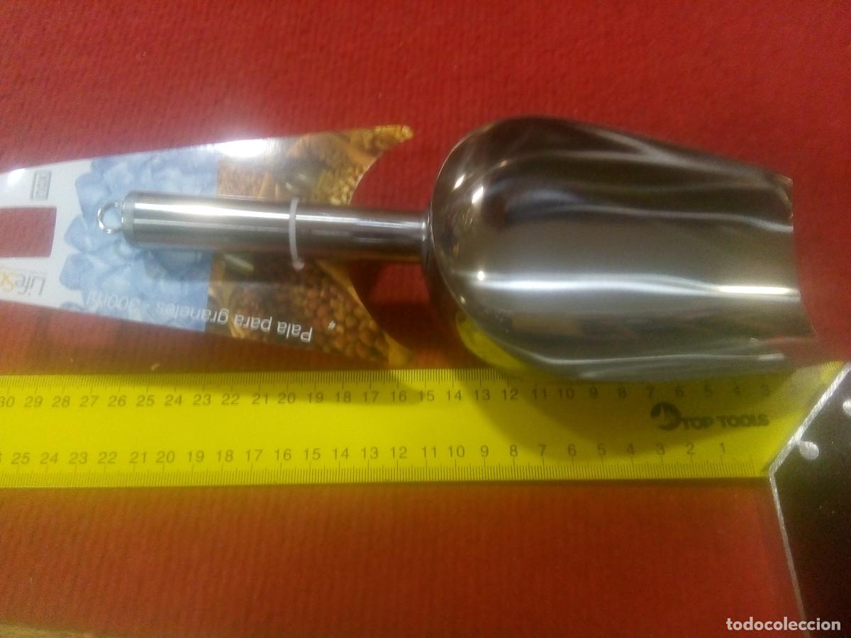 Antig&uuml;edades: PALA COGEDOR ACERO INOXIDABLE - Foto 4