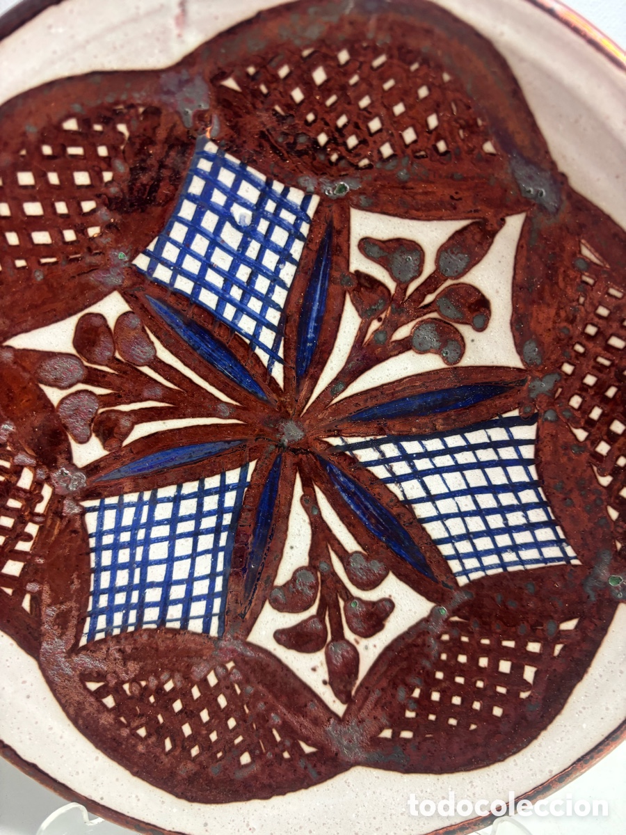 Antig&uuml;edades: Plato de cer&aacute;mica decorado - Foto 2