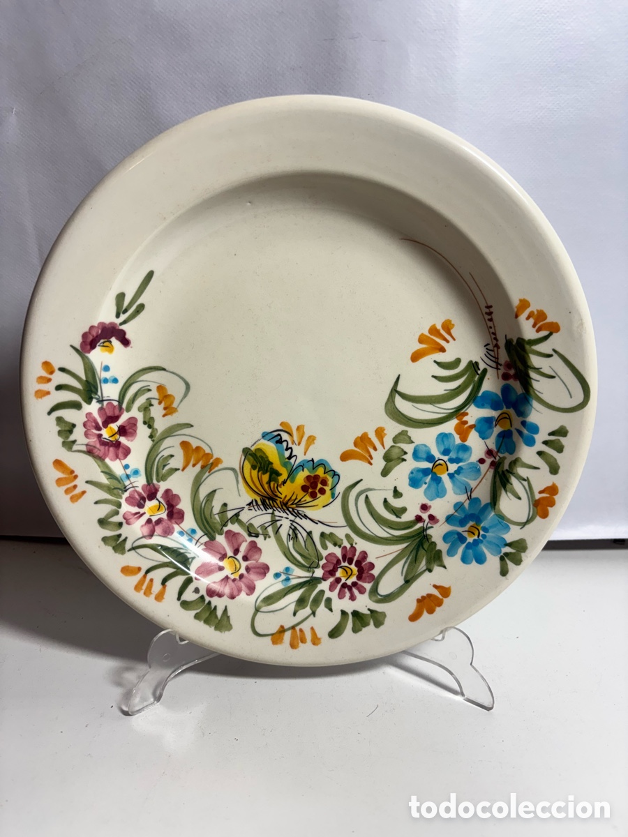 Antig&uuml;edades: Plato de cer&aacute;mica decorado - Foto 1