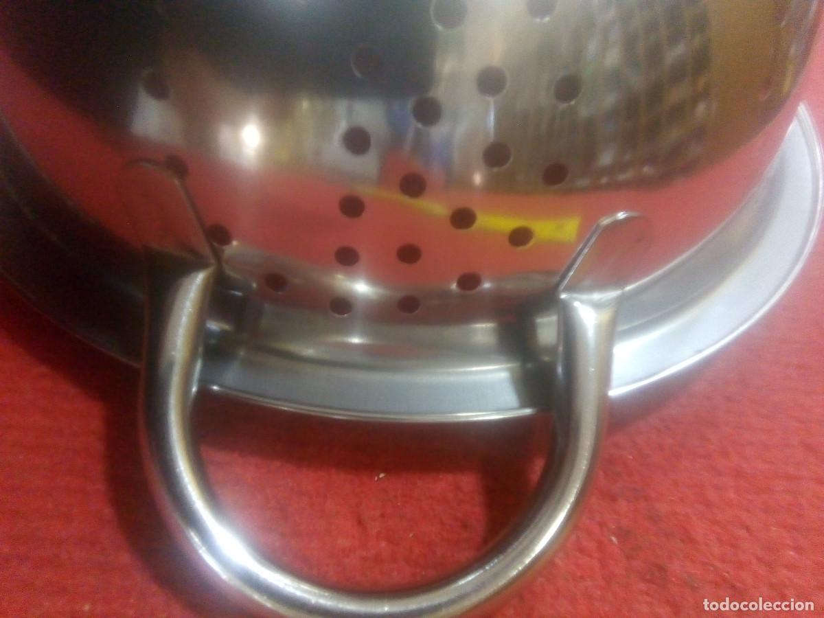 Antig&uuml;edades: CUENCO LAVAFRUTAS ACERO INOXIDABLE - Foto 2
