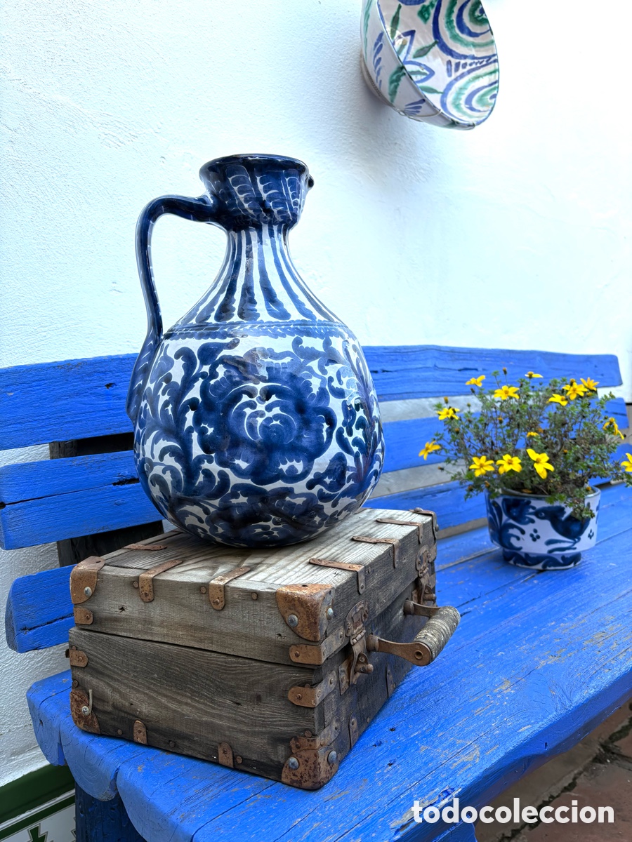 Antig&uuml;edades: JARRA GRANADINA PINTADA A MANO. - Foto 7