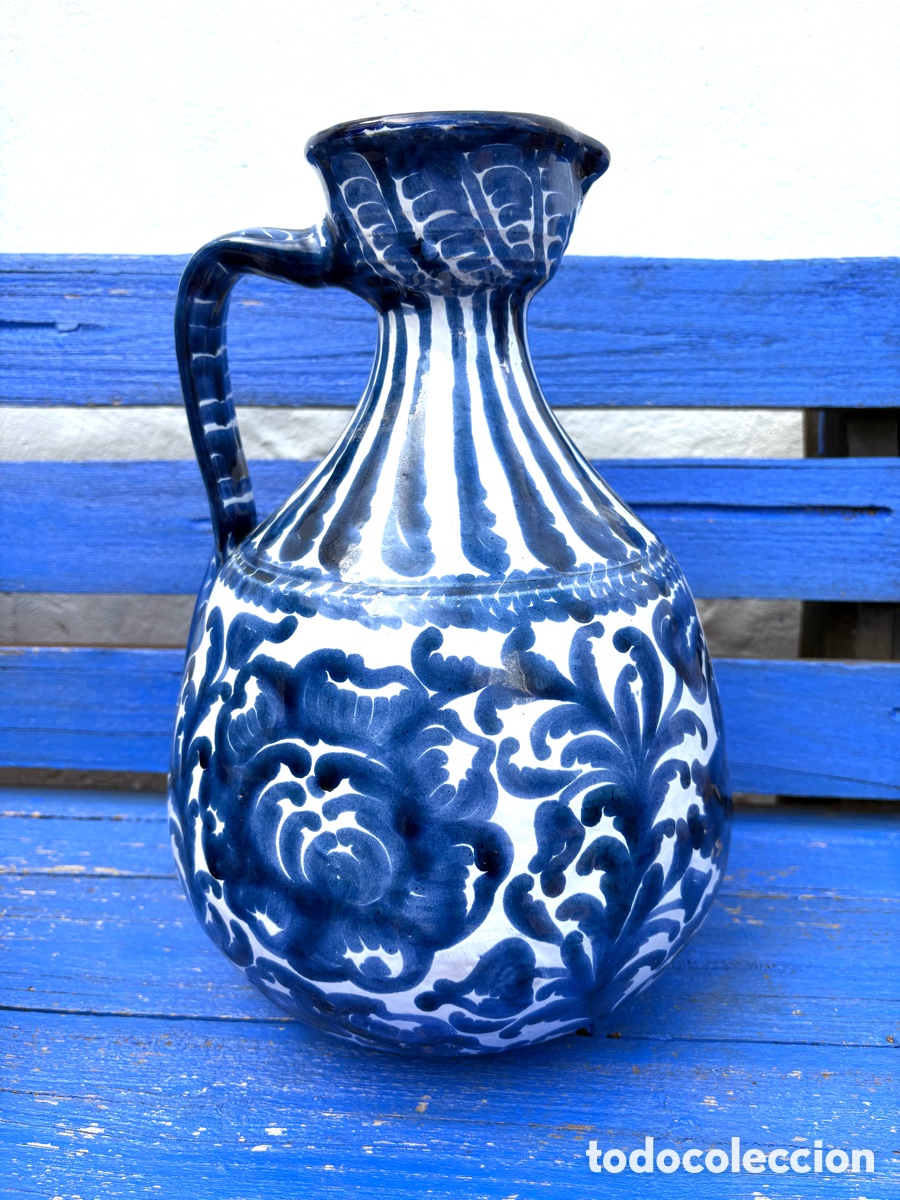 Antig&uuml;edades: JARRA GRANADINA PINTADA A MANO. - Foto 1