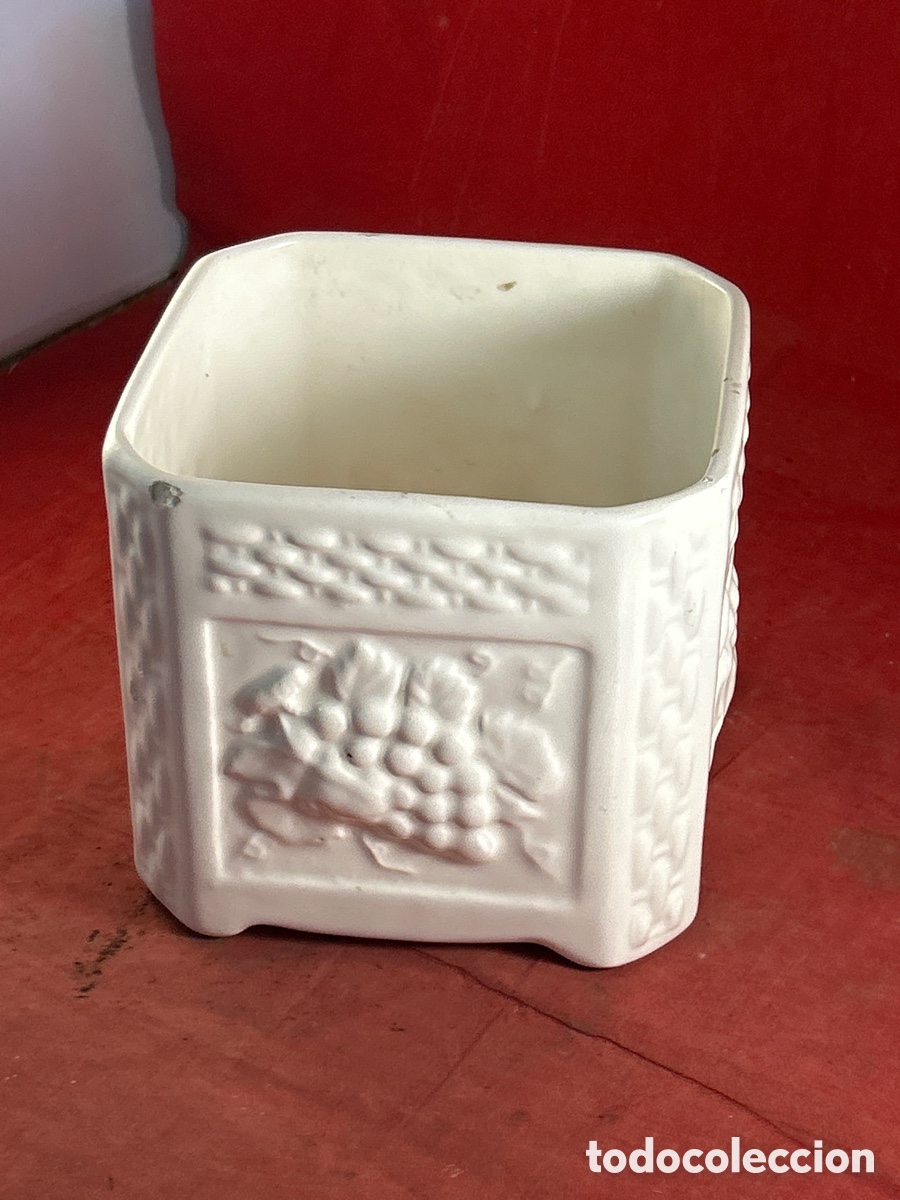 Antig&uuml;edades: MACETERO Porcelana esmaltada - Foto 2