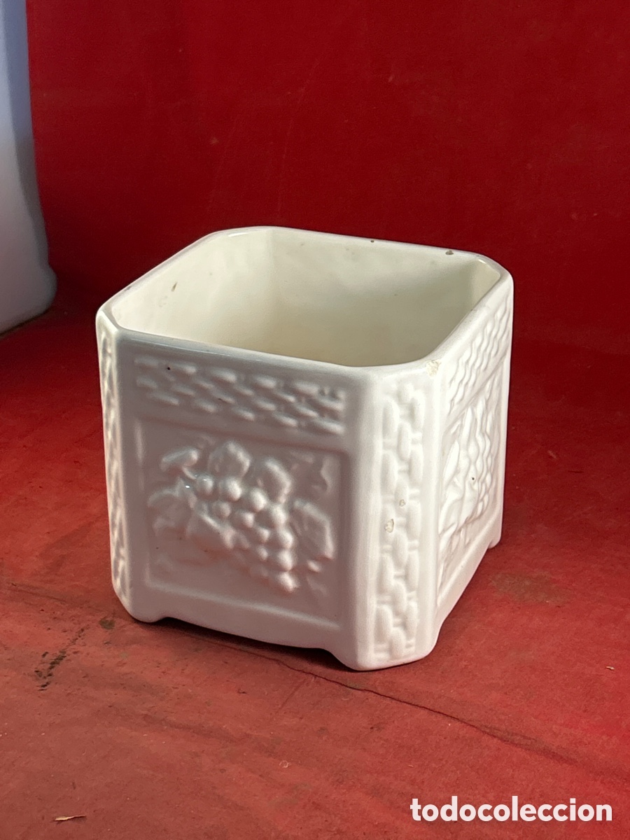 Antig&uuml;edades: MACETERO Porcelana esmaltada - Foto 1