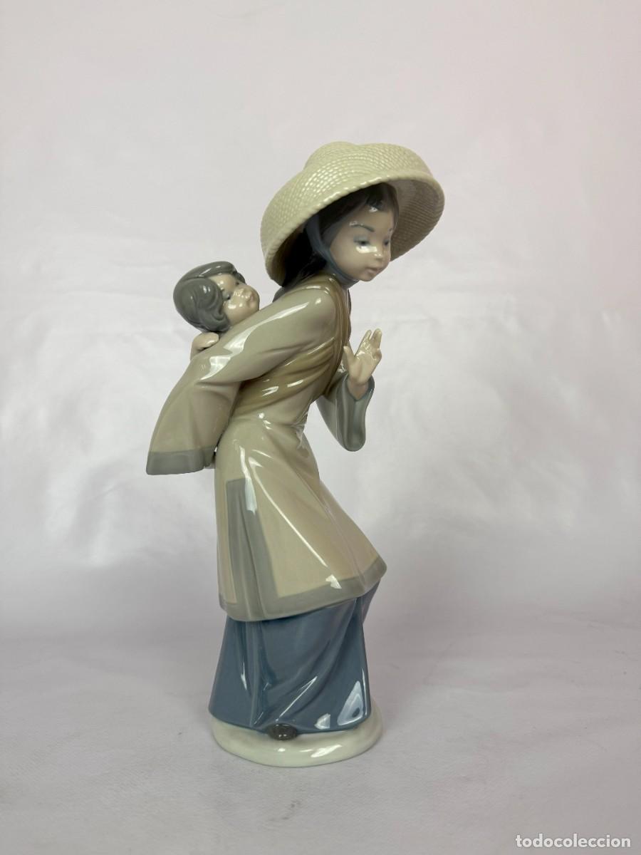 Antig&uuml;edades: LLADRO CHINA CON NI&Ntilde;A EN LA ESPALDA - Foto 2