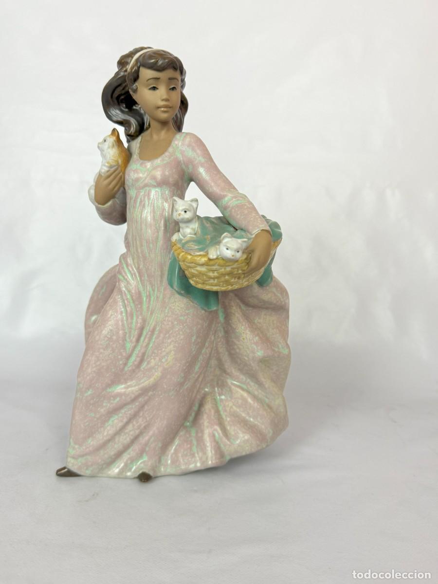 Antig&uuml;edades: LLADRO MUJER CON GATOS - Foto 2