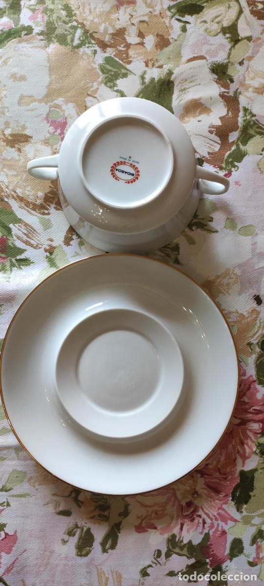 Antig&uuml;edades: Tazas consom&eacute; Bidasoa - Foto 2