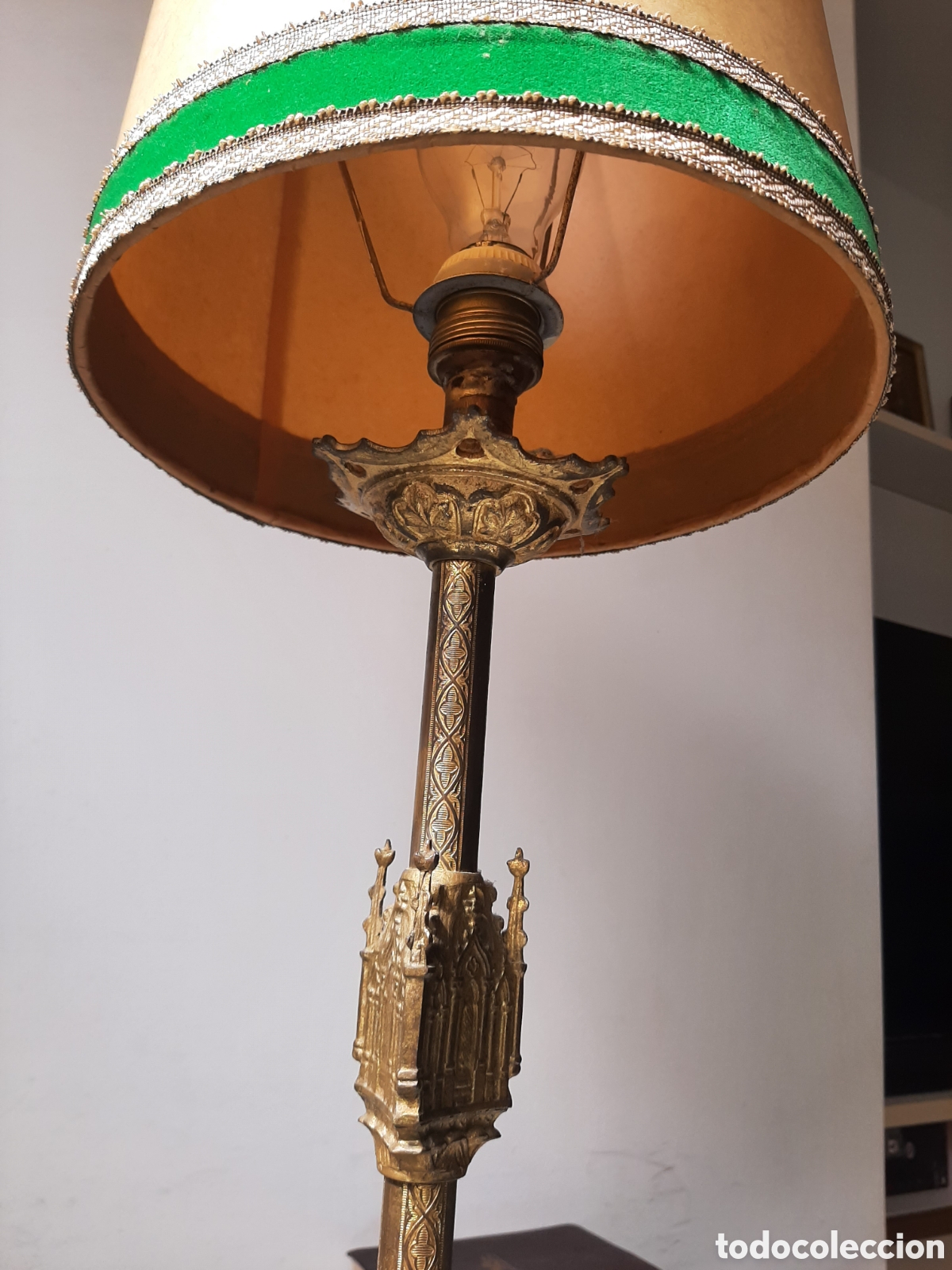 Antig&uuml;edades: L&aacute;mpara de Lat&oacute;n y Bronce de Catedral - Foto 4