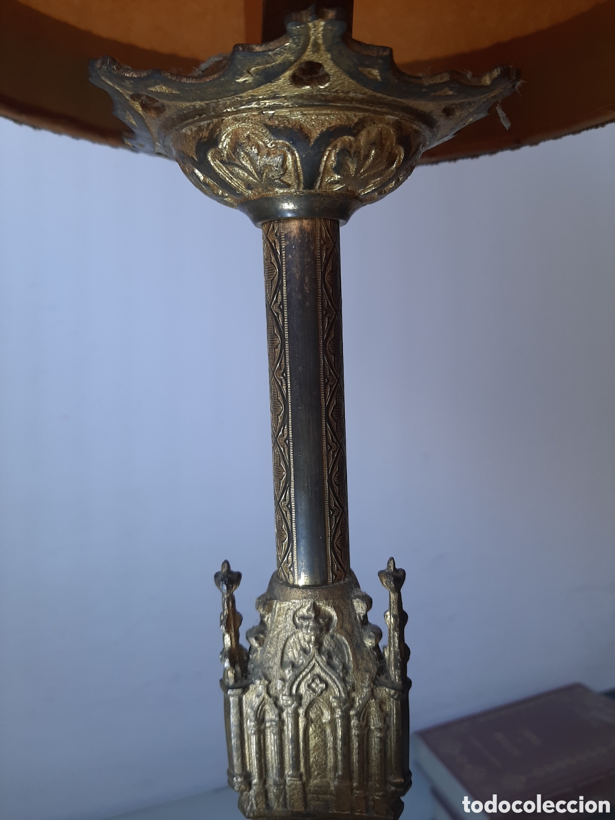 Antig&uuml;edades: L&aacute;mpara de Lat&oacute;n y Bronce de Catedral - Foto 6