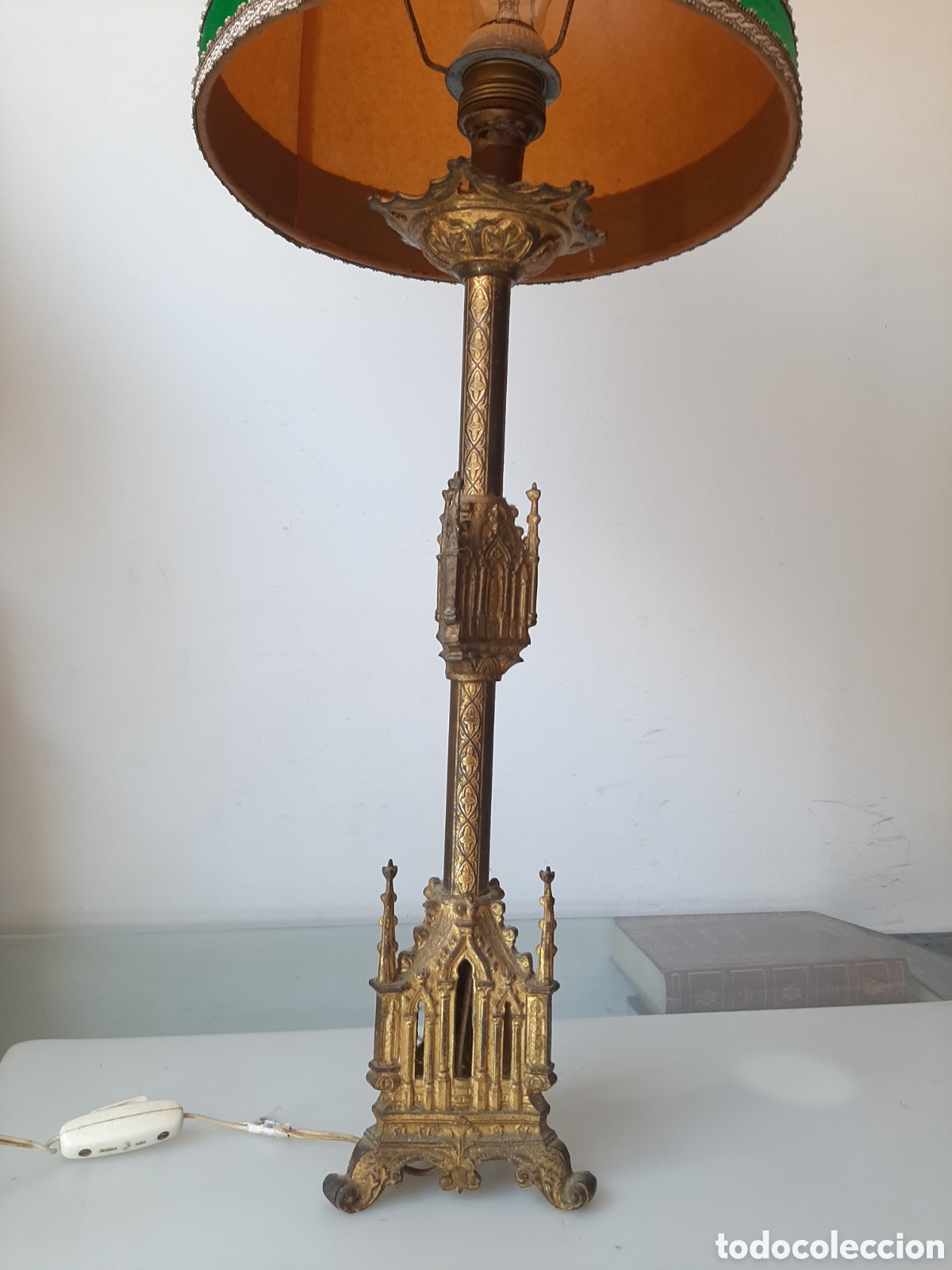 Antig&uuml;edades: L&aacute;mpara de Lat&oacute;n y Bronce de Catedral - Foto 8