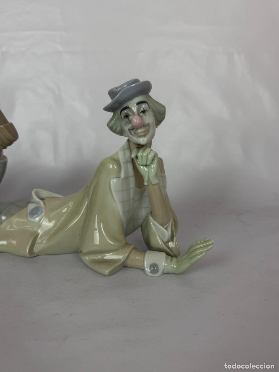 Antig&uuml;edades: LLADRO PAYASO ECHADO - Foto 2