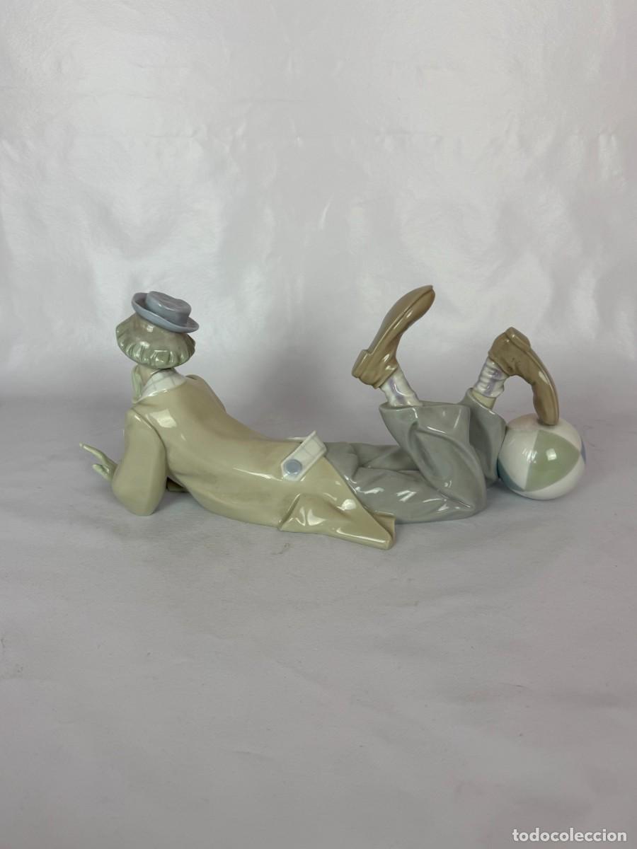 Antig&uuml;edades: LLADRO PAYASO ECHADO - Foto 5
