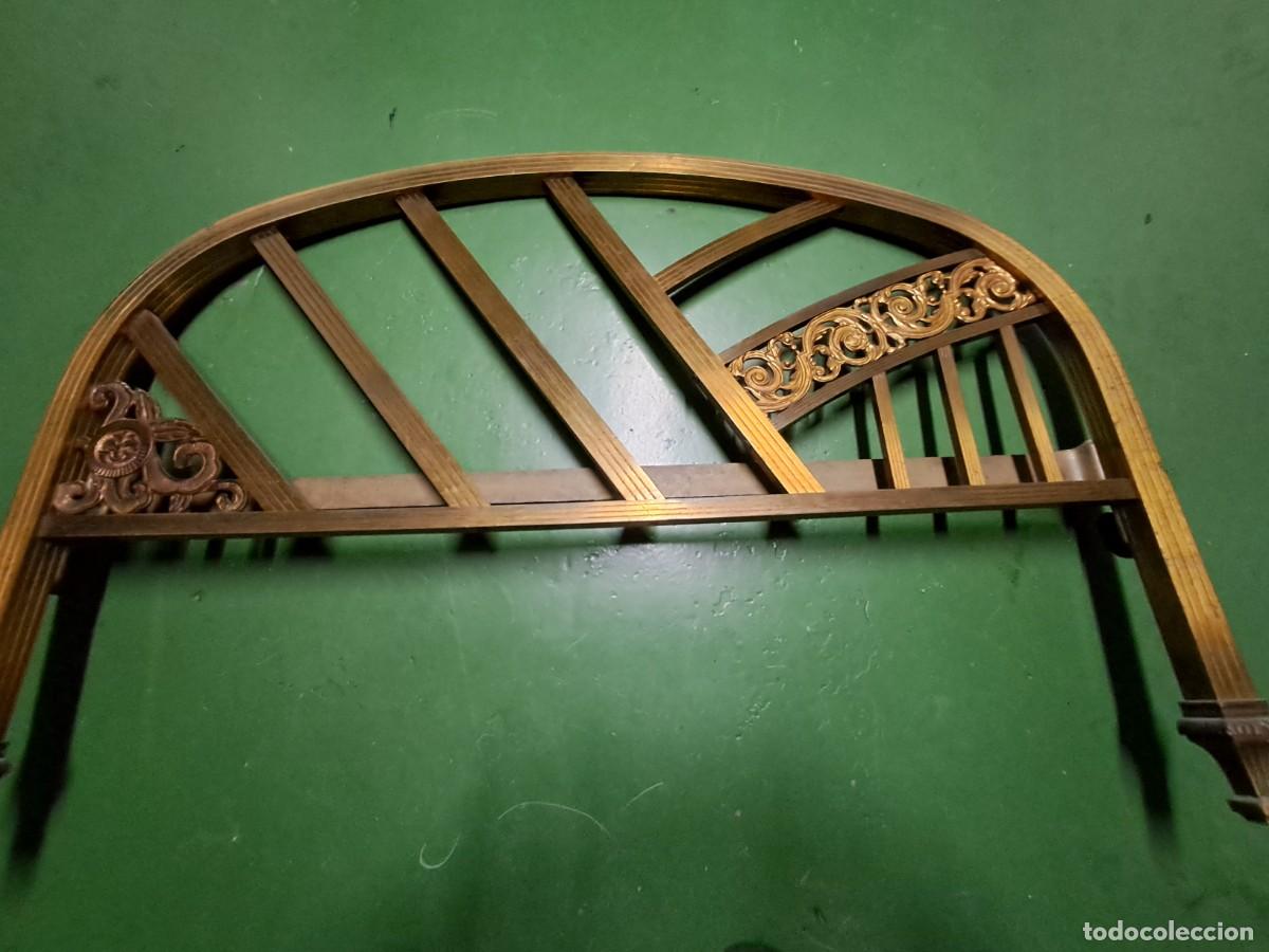 Antig&uuml;edades: CABECERO Y PIE DE CAMA LAT&Oacute;N VINTAGE - Foto 1