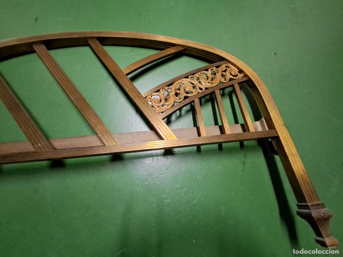 Antig&uuml;edades: CABECERO Y PIE DE CAMA LAT&Oacute;N VINTAGE - Foto 2