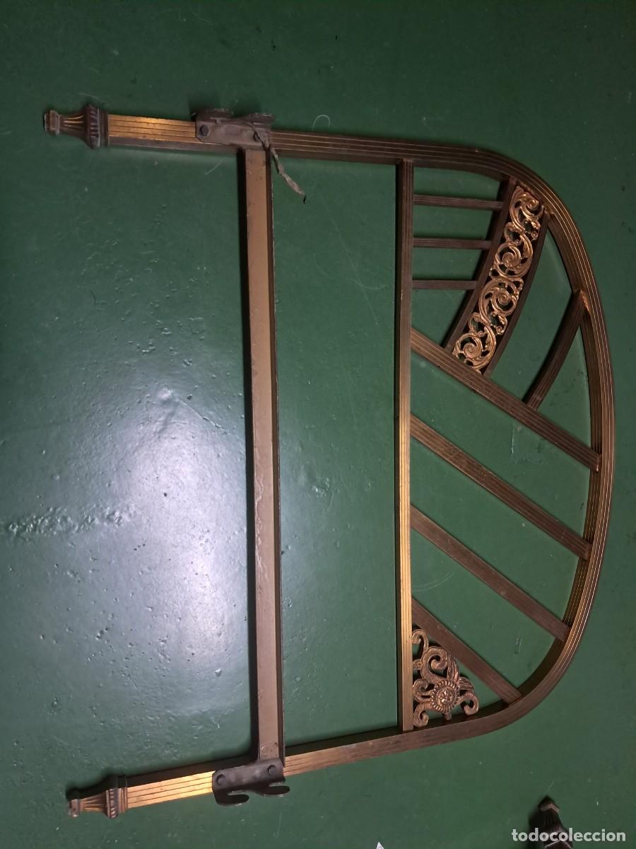 Antig&uuml;edades: CABECERO Y PIE DE CAMA LAT&Oacute;N VINTAGE - Foto 8