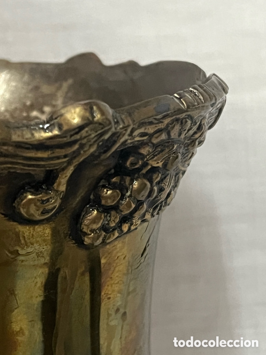 Antig&uuml;edades: JARR&Oacute;N DE BRONCE MODERNISTA ANTIGUO - Foto 3