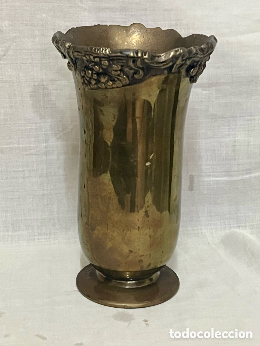Antig&uuml;edades: JARR&Oacute;N DE BRONCE MODERNISTA ANTIGUO - Foto 6