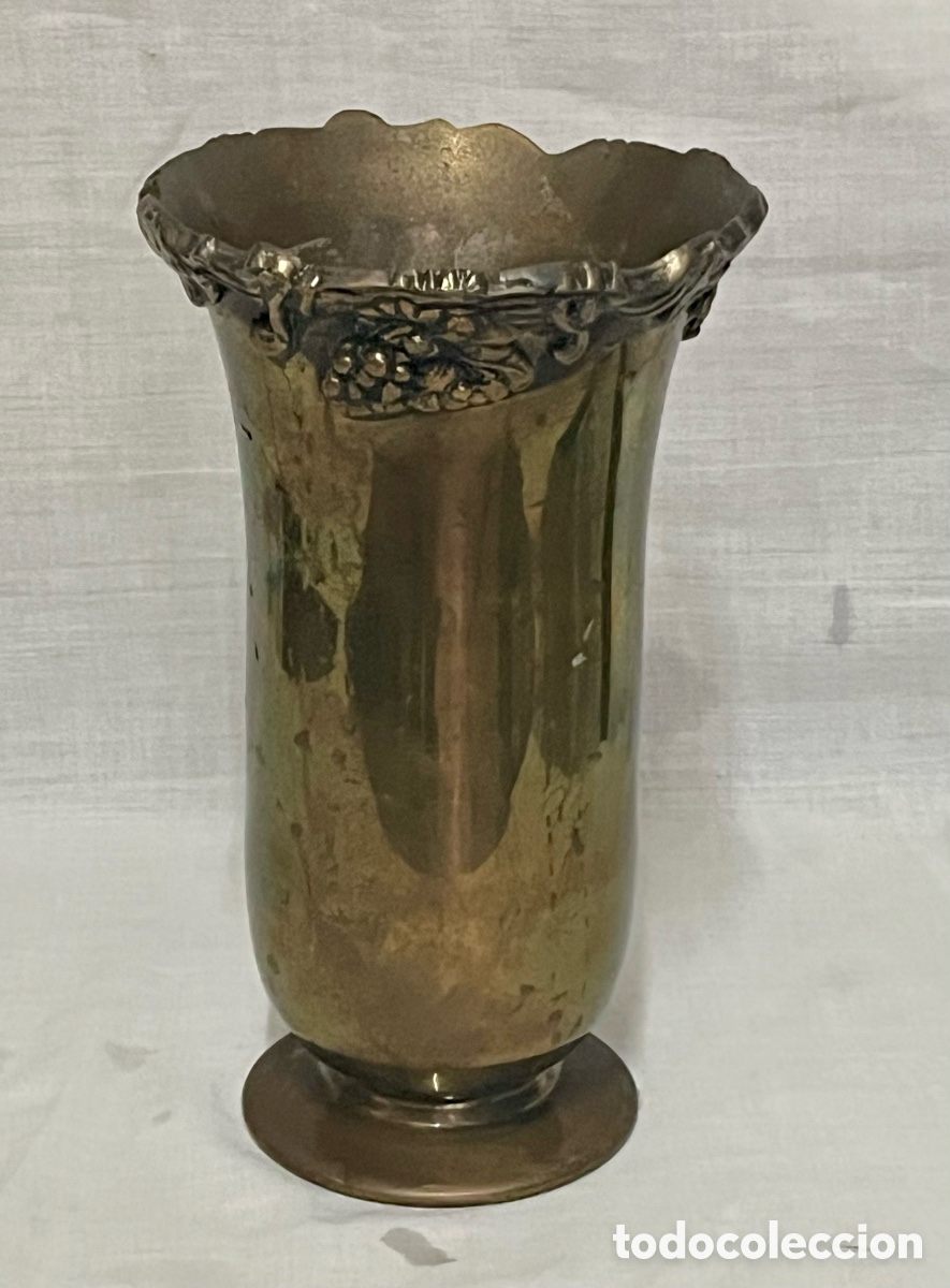 Antig&uuml;edades: JARR&Oacute;N DE BRONCE MODERNISTA ANTIGUO - Foto 8