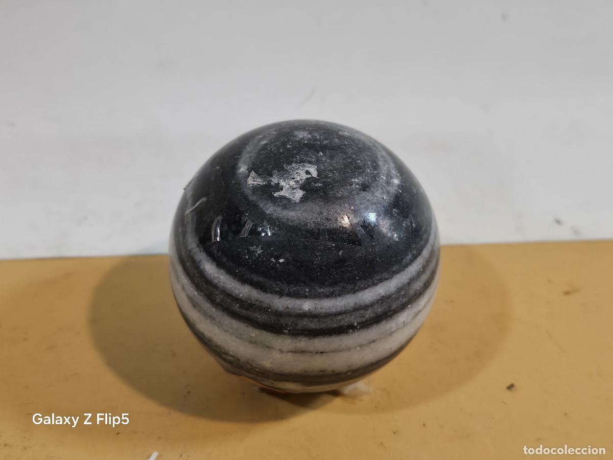 Antig&uuml;edades: bola de marmol beteado - Foto 2