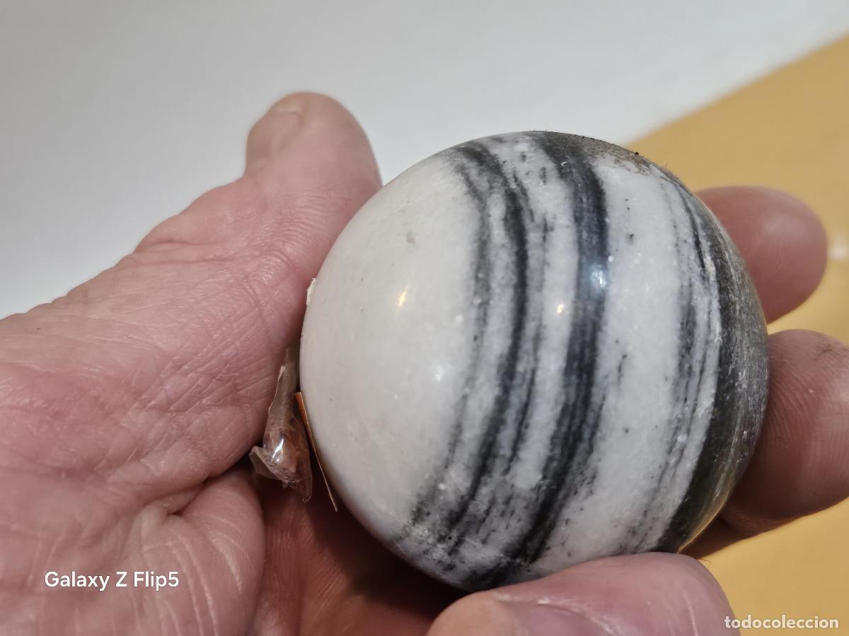 Antig&uuml;edades: bola de marmol beteado - Foto 3