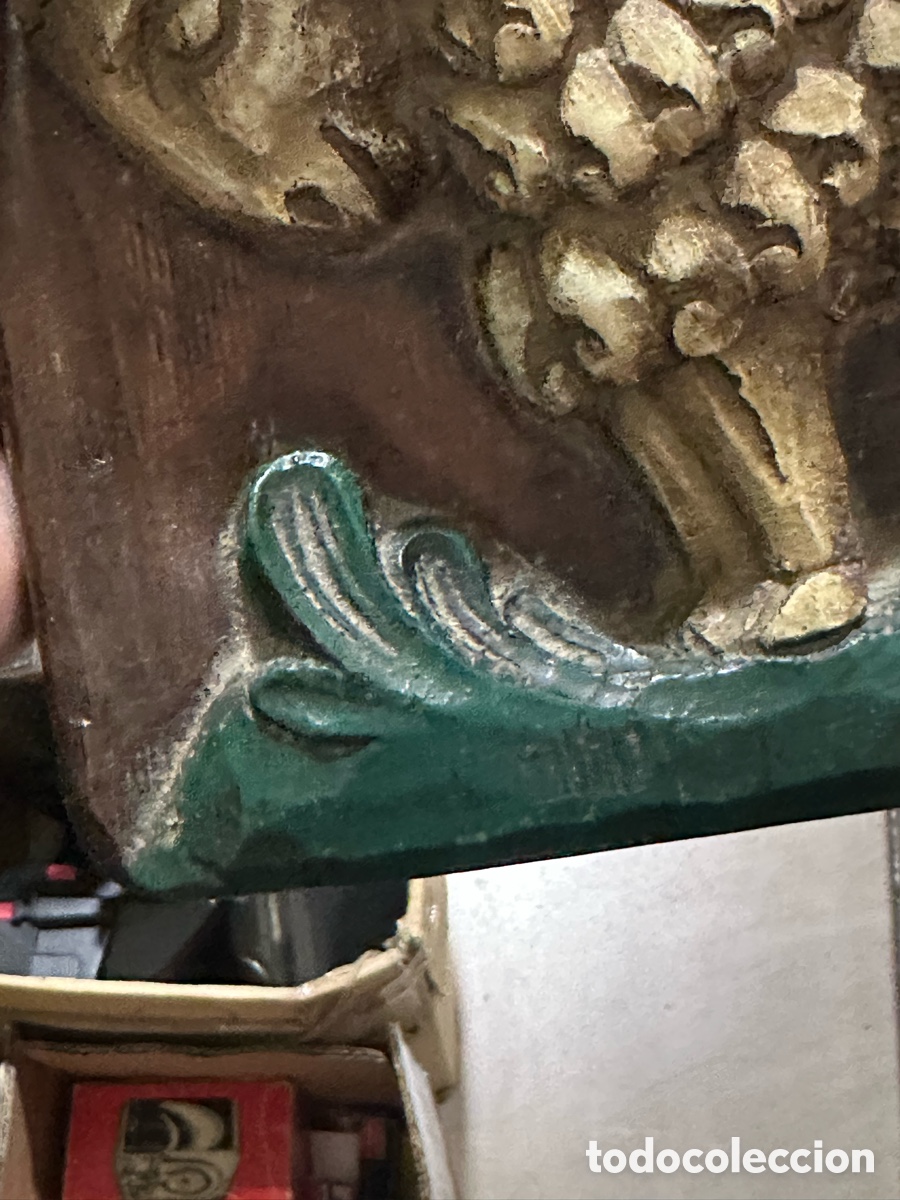Antig&uuml;edades: Placa tallada en madera horiscopo aries - Foto 6